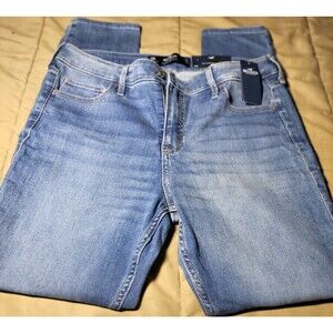 Hollister Womens 13R Mid-rise Super Skinny Medium Wash NWT Denim Jeans